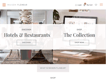 Tablet Screenshot of maisonflaneur.com